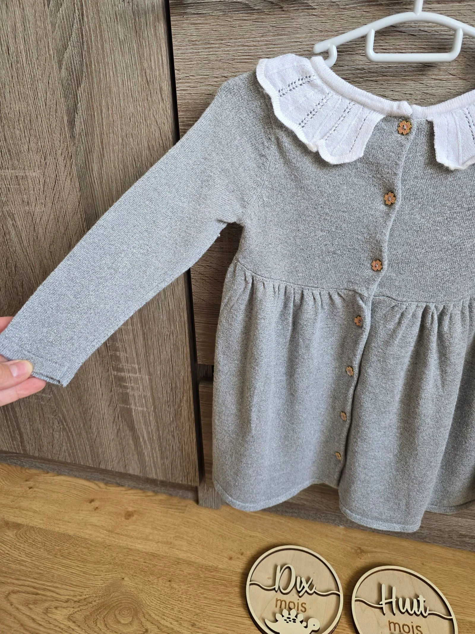 Roupa Bebê Feminina - Vestido cinza - Sergent Major - 18 meses 80 cm – photo 8
